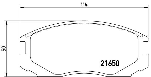 Brake Pad Set, disc brake P 54 015