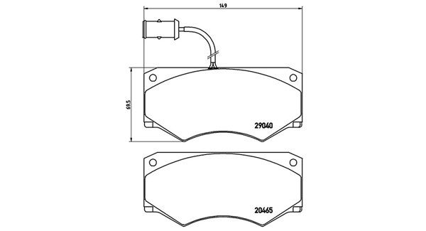 Bremsbelagsatz, Scheibenbremse