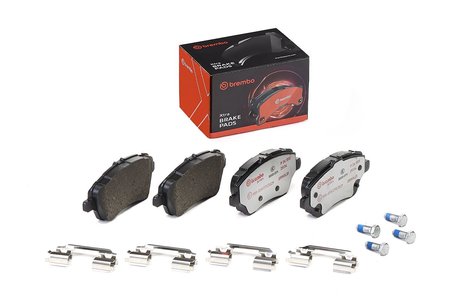 BREMBO P 24 151X - Bremsbelagsatz, Scheibenbremse XTRA LINE