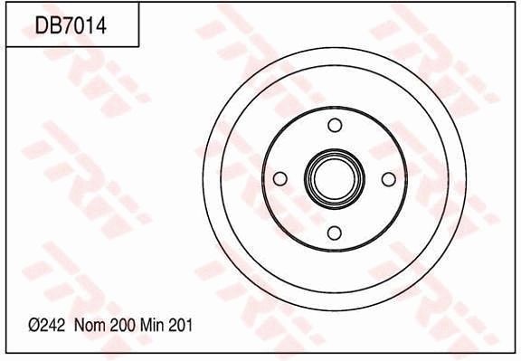 TRW BRAKE DISC - TecDoc Only