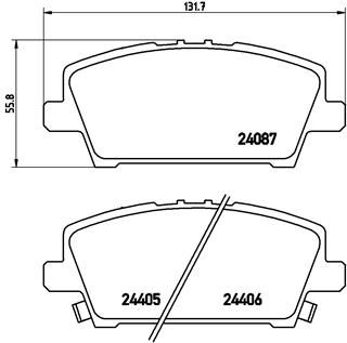 Brake Pad Set, disc brake P 28 037