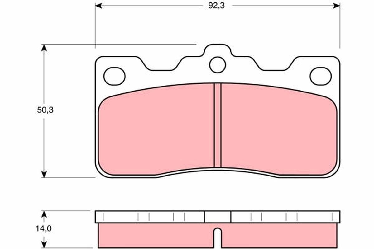 TRW DISC BRAKE PADS - TecDoc Only