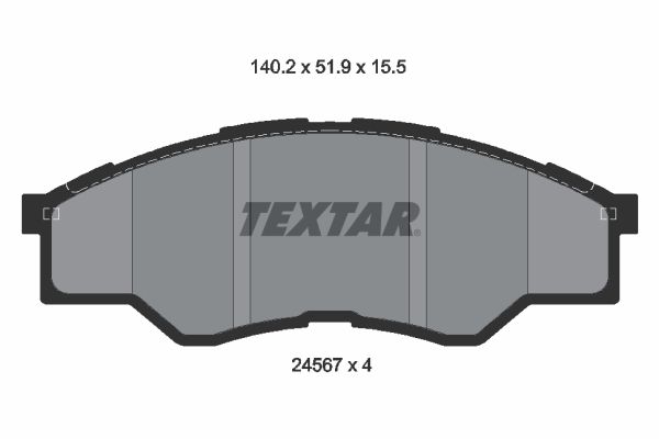 Brake Pad Set, disc brake 2456701