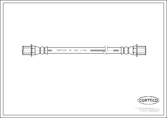 FLEXIBLE DE FREIN PEUGEOT-PEUGEO  0705