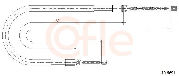 COFLE 10.6691 - Seilzug, Feststellbremse