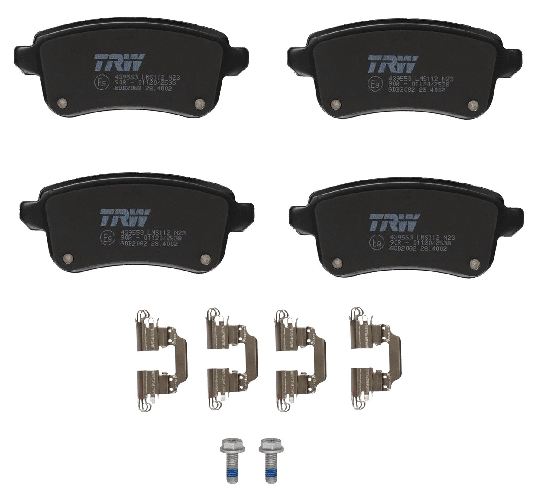 TRW BRAKE PAD SET, DISC BRAKE - TecDoc 2