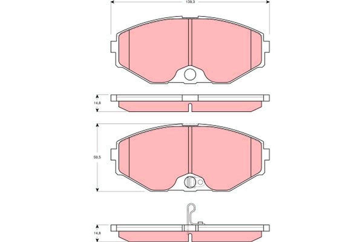 Brake Pad Set, disc brake GDB3273