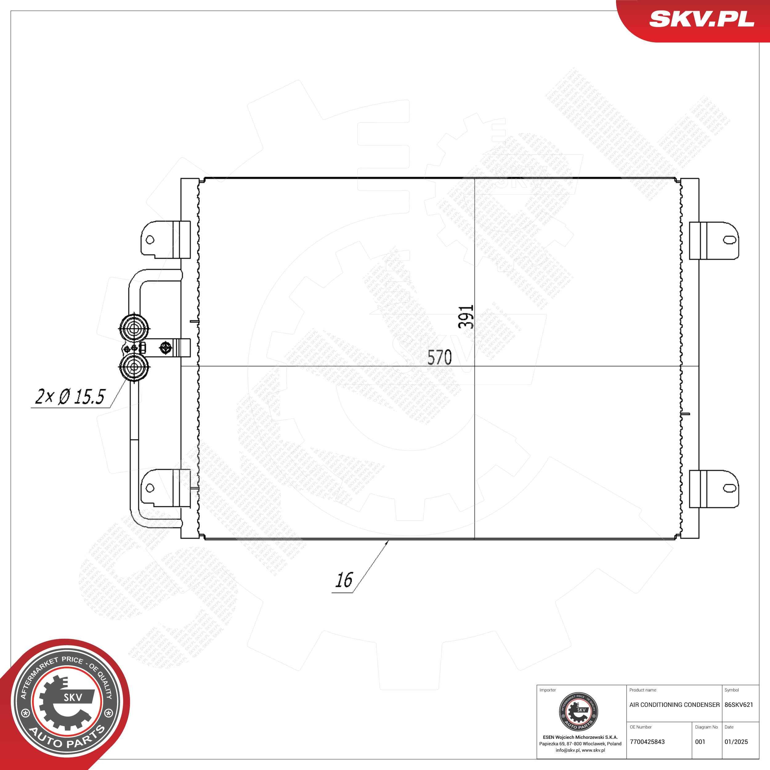 Kondensator, Klimaanlage