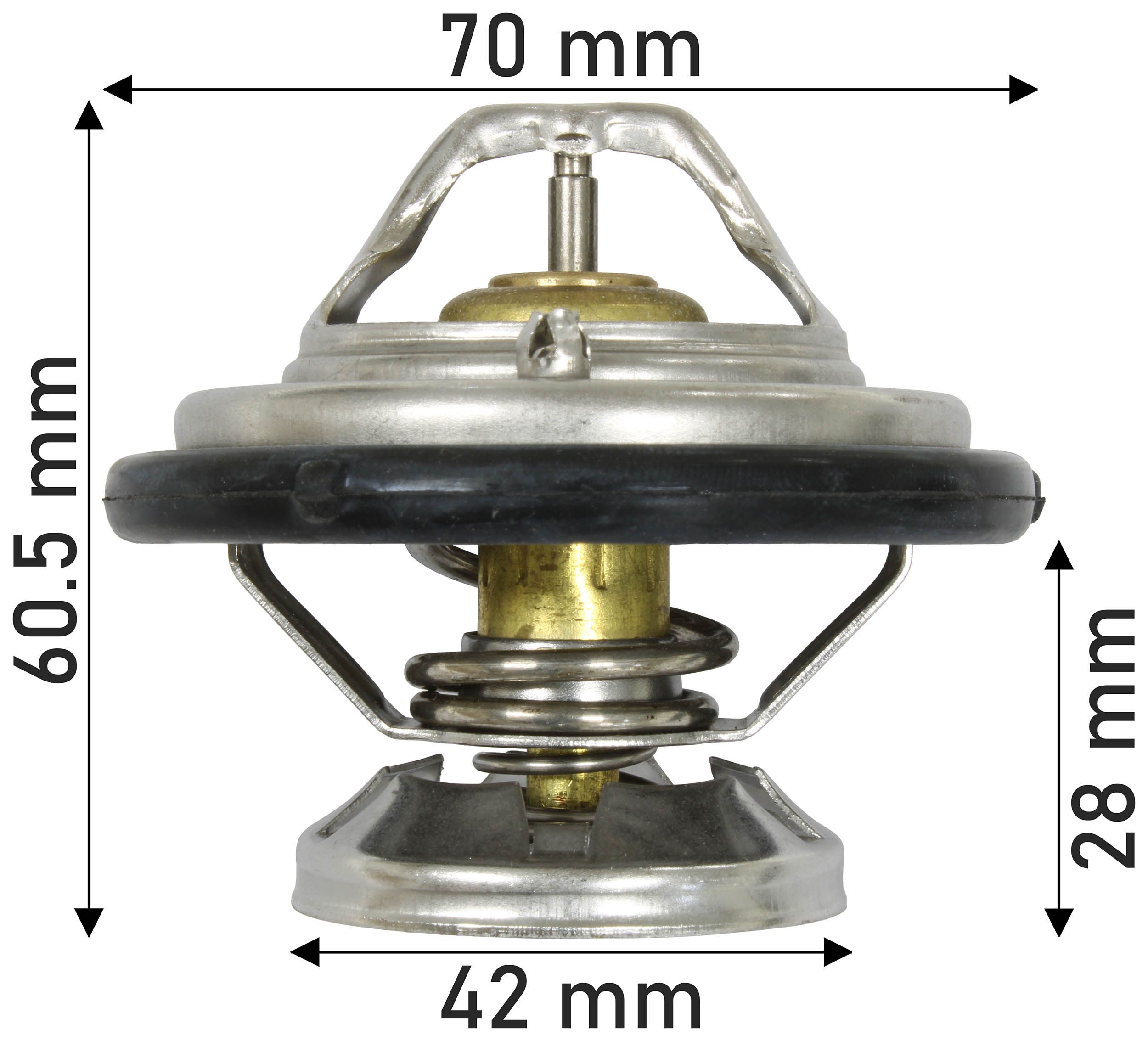 THERMOSTAT 56MM DIA 80C DAEWOO /SSANGYONG - TecDoc Only