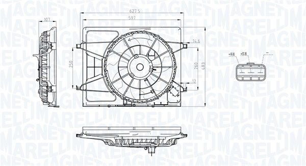 MAGNETI MARELLI 069422796010 Fan, engine cooling
