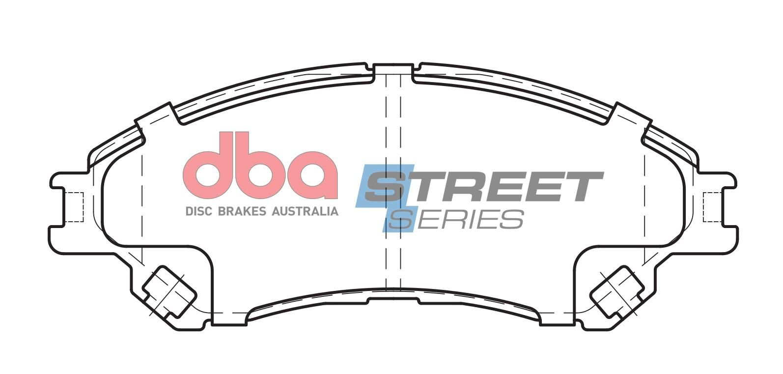 DBA SS STREET SERIES BRAKE PADS [ Suzuki Vitara 2015 - On F ] - TecDoc Only