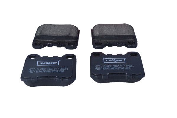 MAXGEAR 19-0402 Brake Pad Set, disc brake