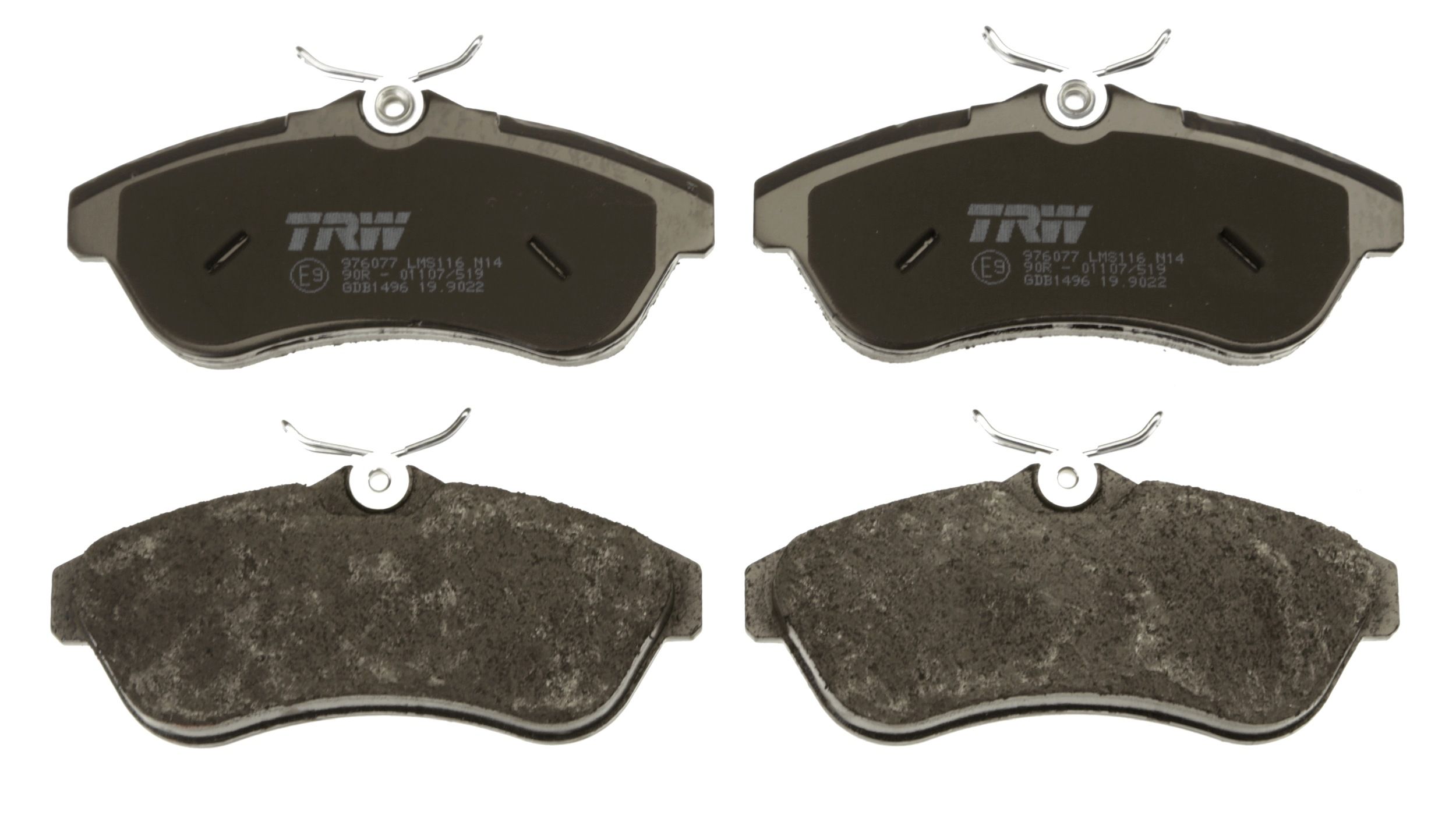 TRW DISC BRAKE PADS - TecDoc 2
