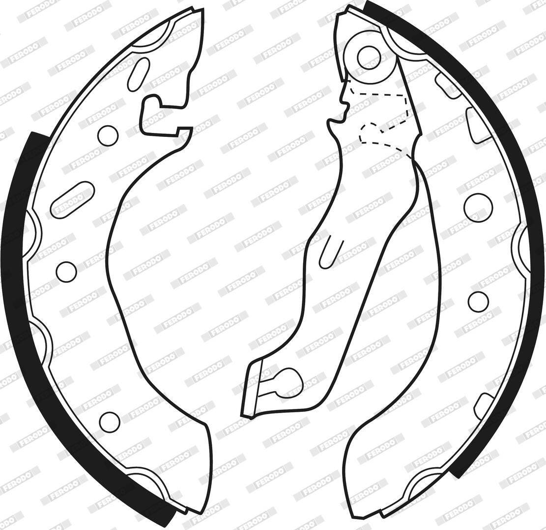 Bremsbackensatz