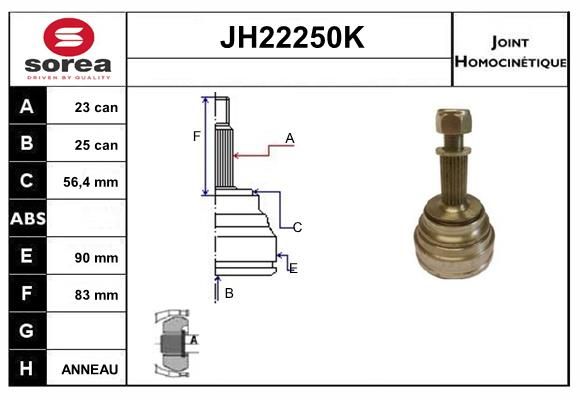 KIT CV JOINT AVEC KR089 - LAGUNA