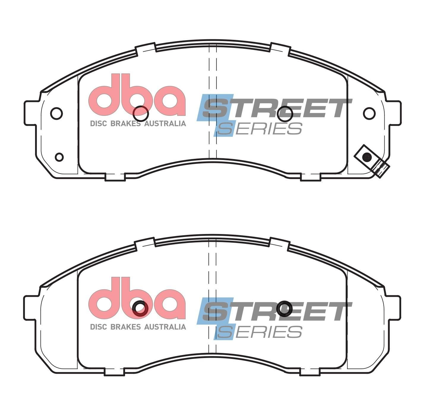 DBA SS STREET SERIES BRAKE PADS [ Kia & Naza 2003-2014 F ] - TecDoc Only