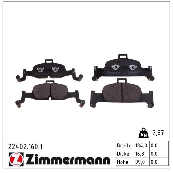 Bremsbelagsatz, Scheibenbremse