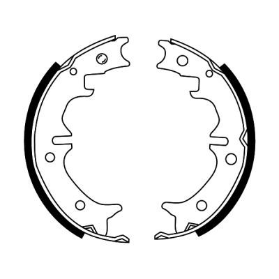 Bremsbackensatz, Feststellbremse Bremsbackensatz, Feststellbremse
