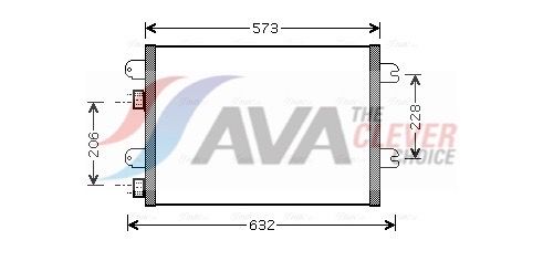 AVA QUALITY COOLING RTA5317 - Kondensator, Klimaanlage