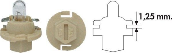Glühlampe, Instrumentenbeleuchtung Glühlampe, Instrumentenbeleuchtung
