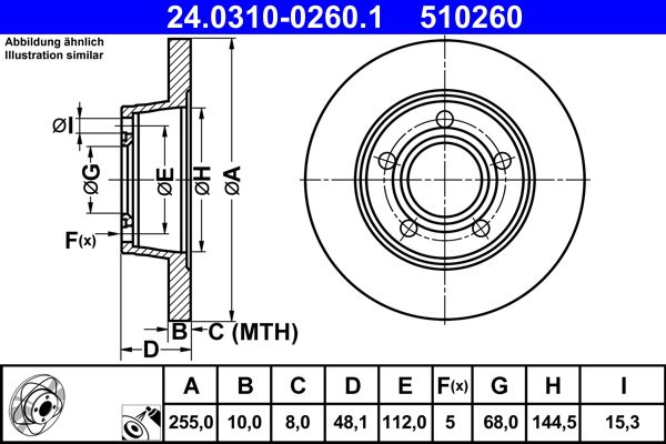 Brake Disc 24.0310-0260.1