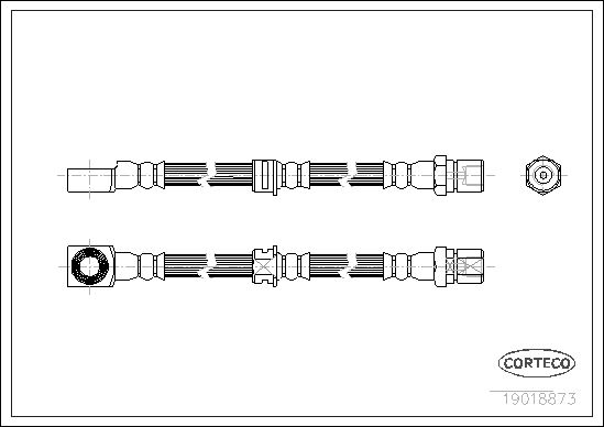 FLEXIBLE DE FREIN OPEL-VAUXHALL  0705