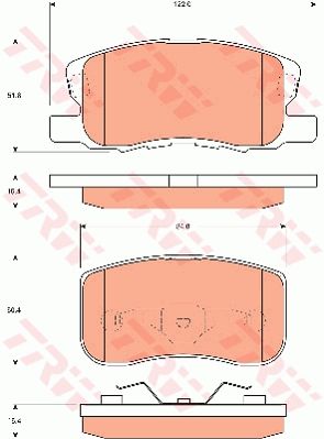TRW DISC BRAKE PADS - TecDoc Only