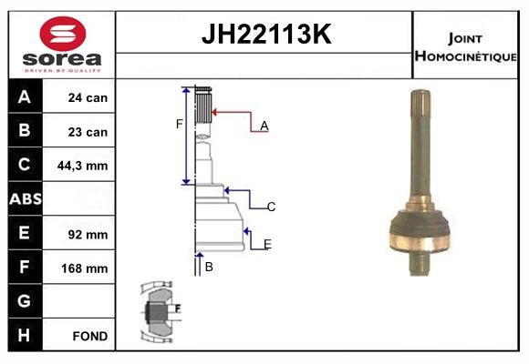 KIT CV JOINT AVEC KR - LAND ROVER