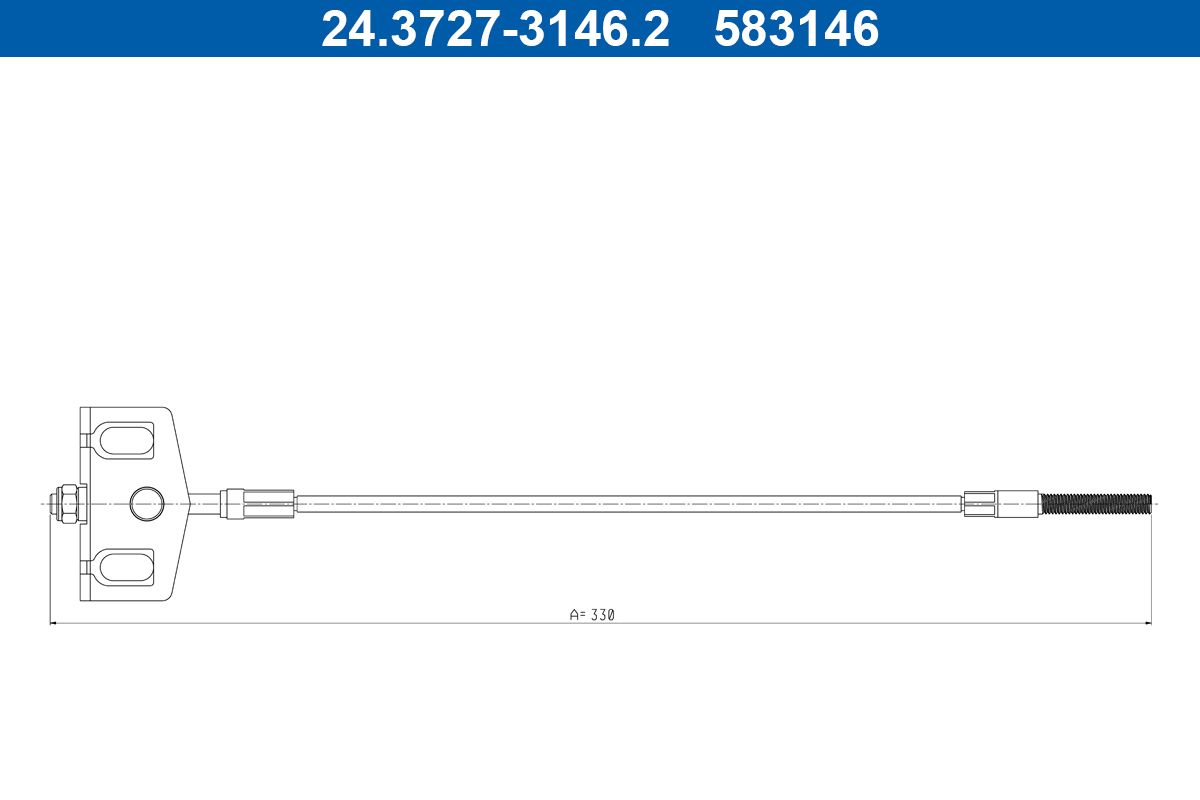 Ate 24.3727-3146.2 Seilzug, Feststellbremse