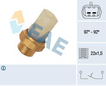 Temperature Switch, radiator fan 37710