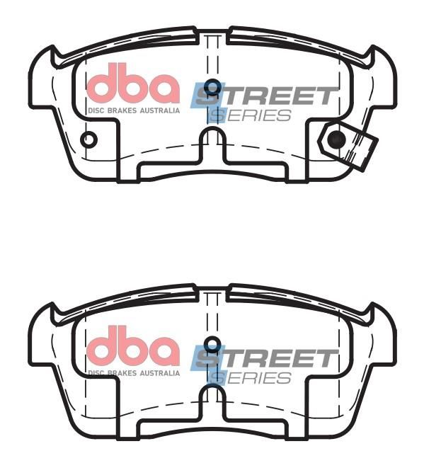 DBA SS STREET SERIES BRAKE PADS [ Daihatsu 2003-2007 F ] - TecDoc Only