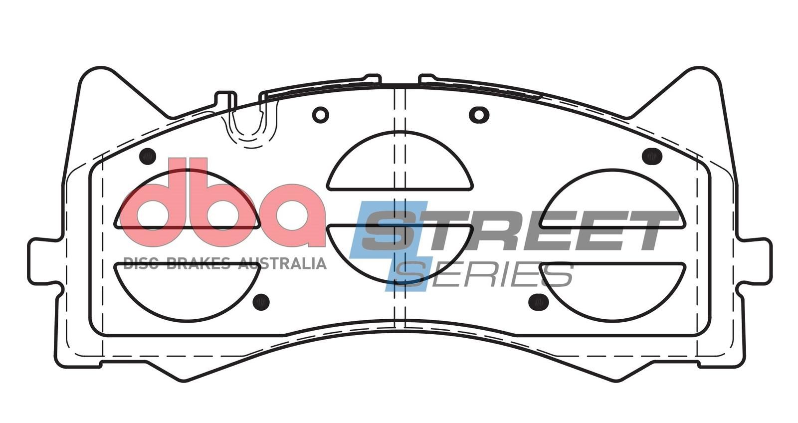 DBA SS STREET SERIES BRAKE PADS [ Mercedes-Benz AMG GT-S R190 / C180 AMG S205 - 2014 & 2017 - On  F ](suits wear sensor DBAWS1105 ) - TecDoc Only