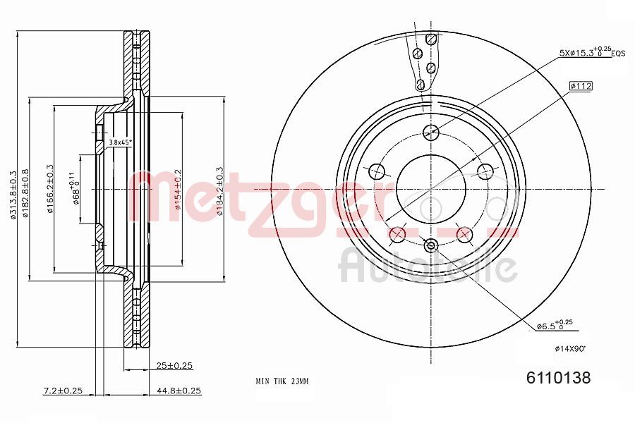 Brake Disc 6110138