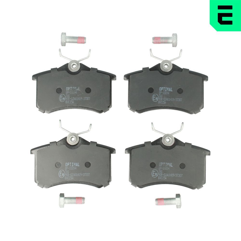 OPTIMAL BP-10094 - Bremsbelagsatz, Scheibenbremse