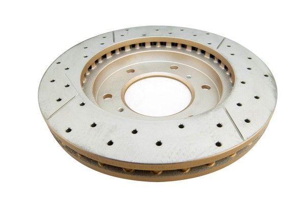 Street Gold Cross-drill/slotted KP [ Mitsubishi Triton ML/MN 07->  Mitsubishi Challenger Pb / Pc 12/09-14 F ] - TecDoc 2