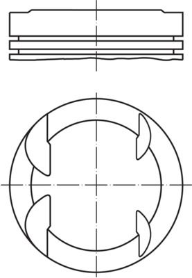 607 79 00 MAHLE dugattyú