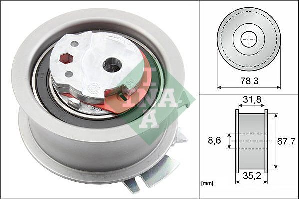 Tensioner Pulley, timing belt 531 0628 30