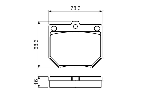 Brake Pad Set, disc brake 0 986 494 579