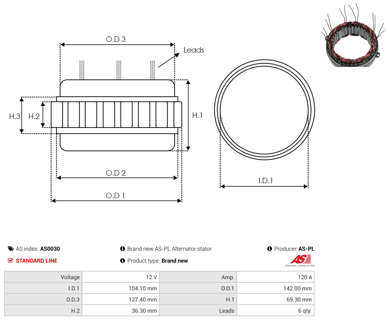Stator, Generator