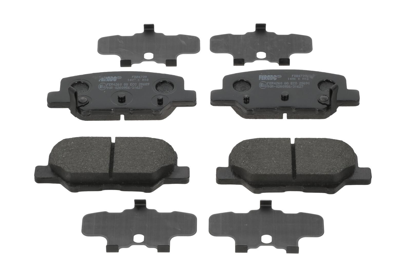 FERODO FDB4739 - Bremsbelagsatz, Scheibenbremse PREMIER ECO FRICTION