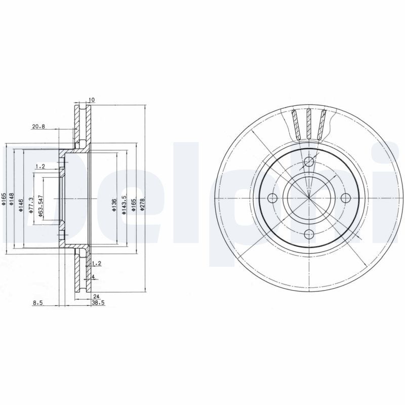 Brake Disc BG3056