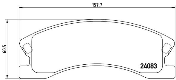 Brake Pad Set, disc brake P 37 008