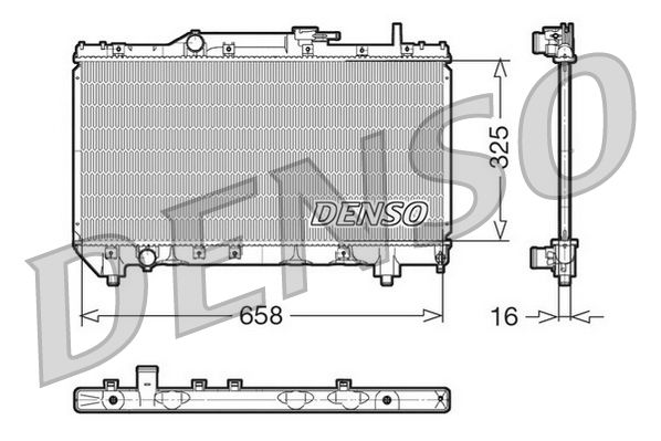 DRM50028 DENSO hűtő, motorhűtés