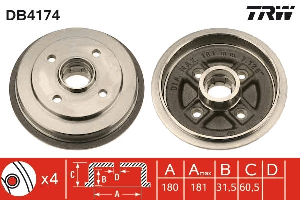 TAMBOUR DE FREIN  9900