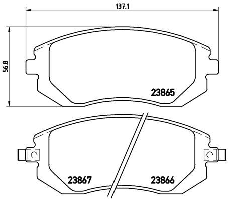 Brake Pad Set, disc brake P 78 013X