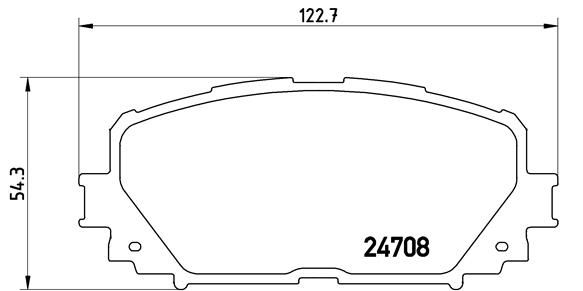 Brake Pad Set, disc brake P 83 101