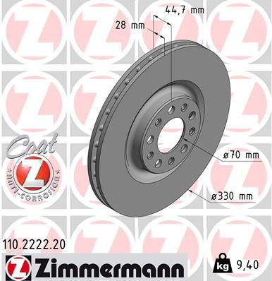 Brake Disc 110.2222.20