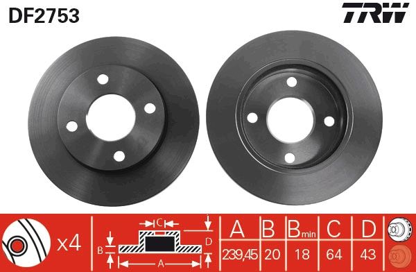 Brake Disc DF2753