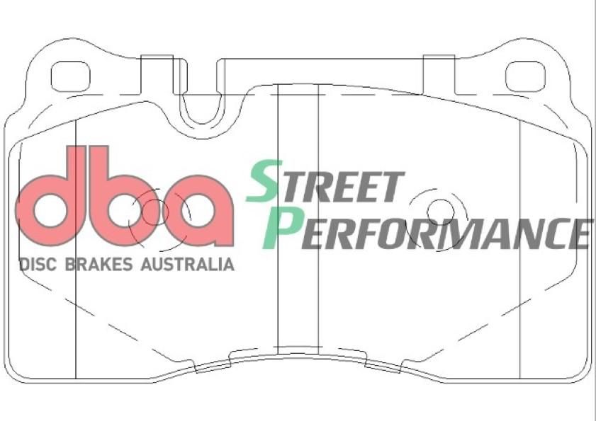DBA SP PERFORMANCE BRAKE PADS [ VW Touareg F ](suits wear sensor DBAWS1115 ) - TecDoc Only