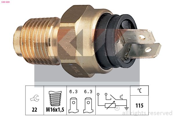 KW 530 500 - Sensor, K&uuml;hlmitteltemperatur